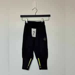 NWT - Zyia Active KIDS/Boys black, zipper training, joggers. 4/5 years